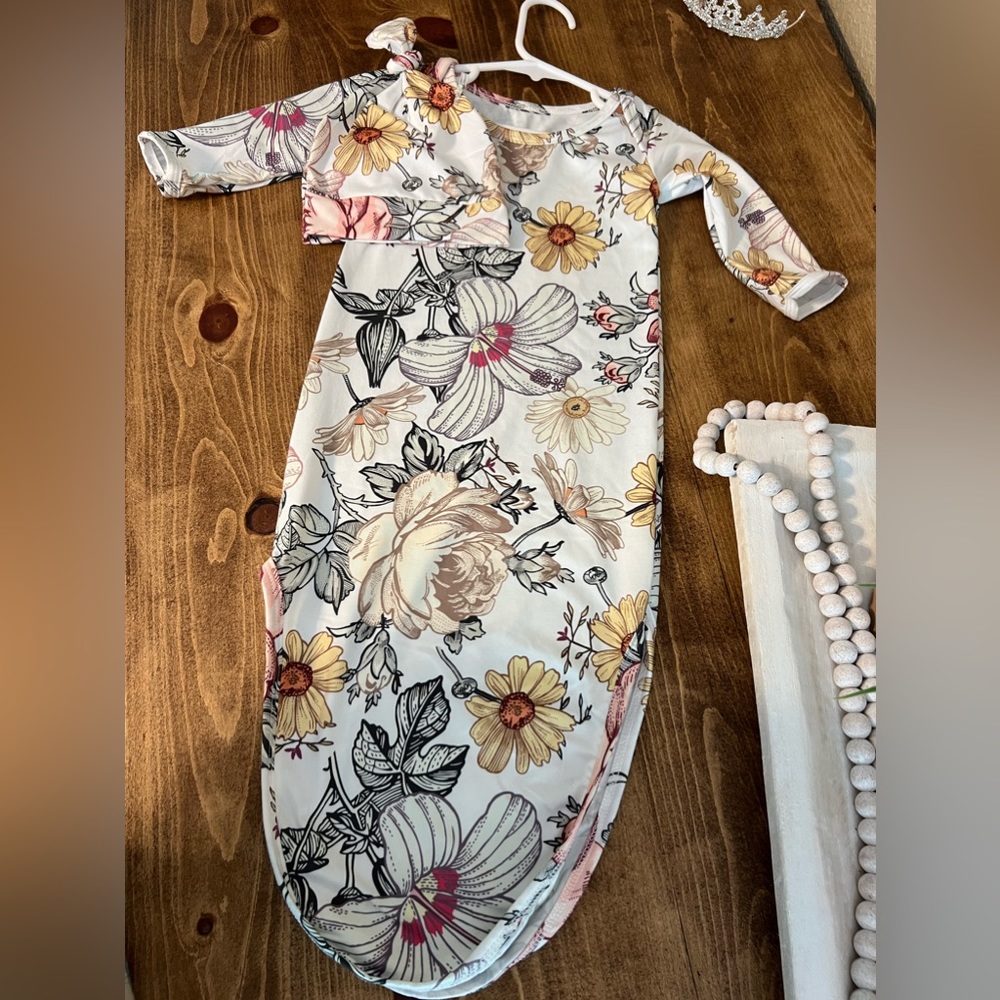 Baby Gown and Hat